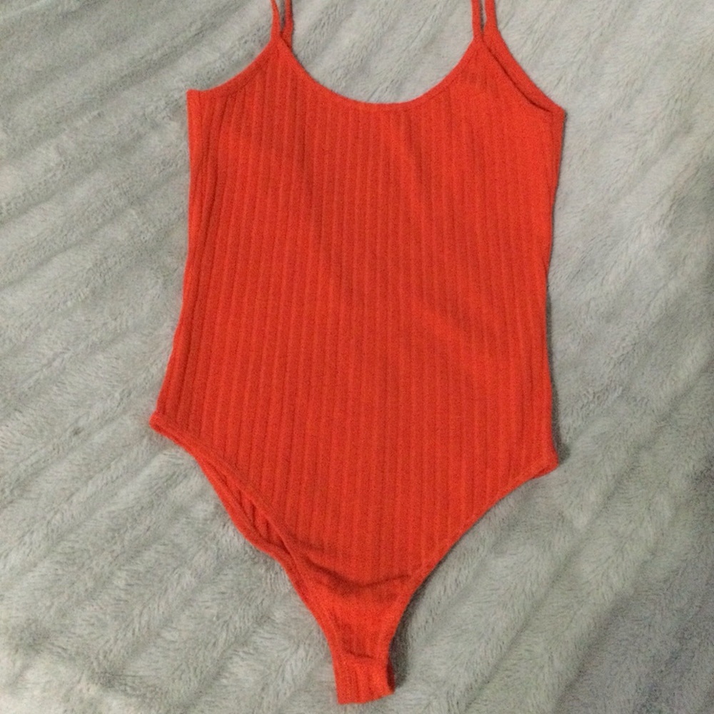 Orange bodysuit